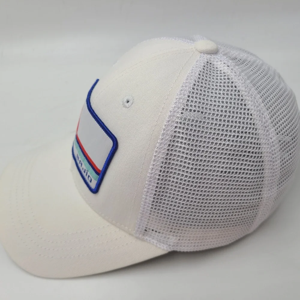 Bajio Hat Snapback Trucker Mesh White Blue Red Fishing Boat Patch Sunglass Brand